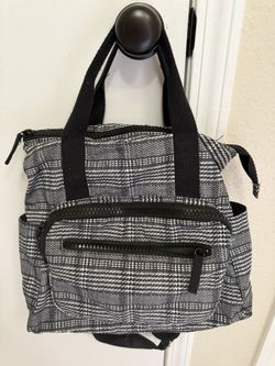 Plaid Diaper Bag Weekend Bag Multiple Pockets