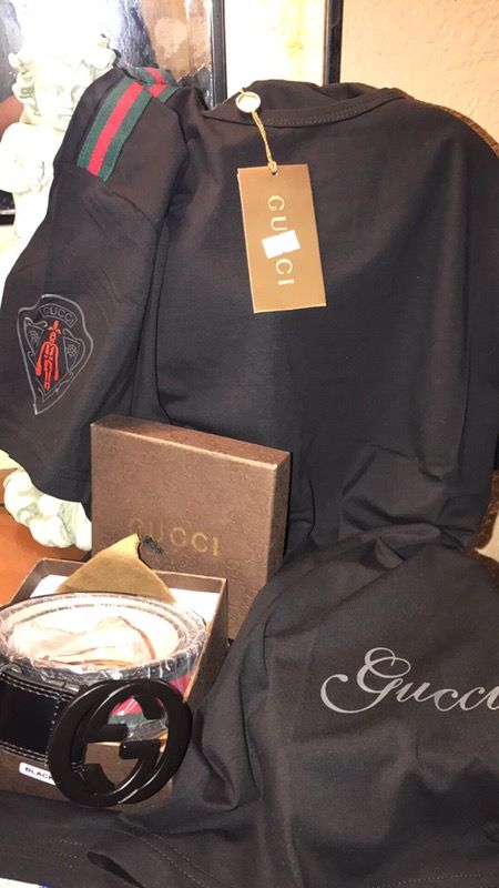 Gucci shirt and belt