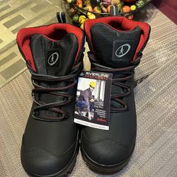 New Men Work Boots Steel Toe Size 9 w