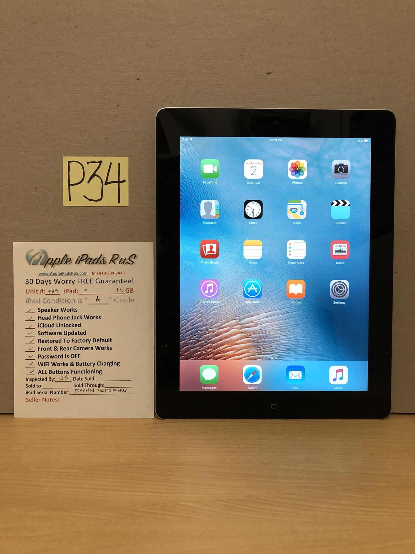 P34 - iPad 2 16GB