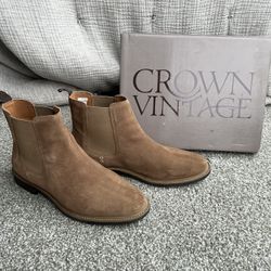 Men’s Tan Suede Boots 