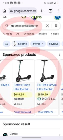 GT-GMAX Ultra ( E~SCOOTER 🛴)