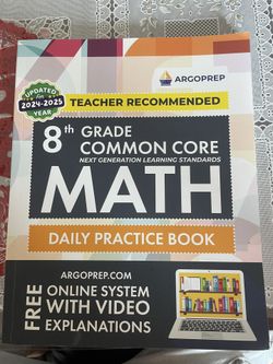 8th Grade Common Core Math Daily Practice Book