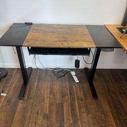 Sit/stand Desk, Adjustable With Touch Of A Button