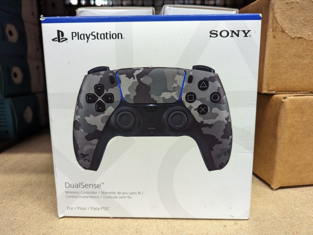 Sony - PlayStation 5 - DualSense Wireless Controller - Gray Camouflage