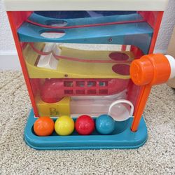 B. toys – Whacky Ball – Pounding Toy – 4 Colorful Balls & Hammer 