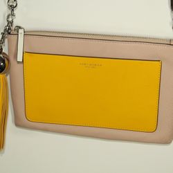 Tory Burch Color Block Leather Tassel Crossbody Bag