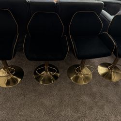 Four Swivel Island Stools 