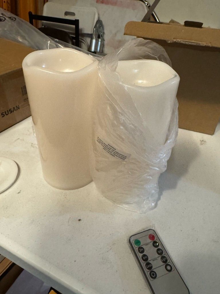Battery LED Pillar Candles for Outdoor