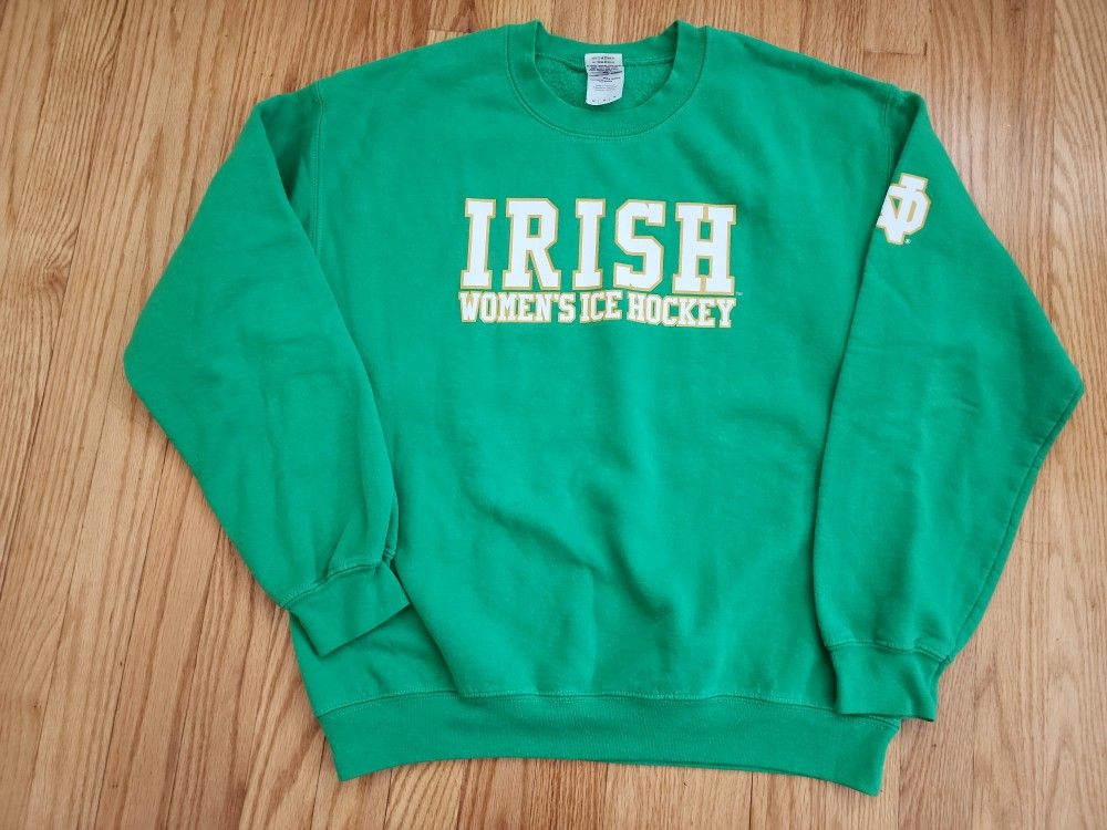 Notre Dame Womens Ice Hockey Sweatshirt - Sz M