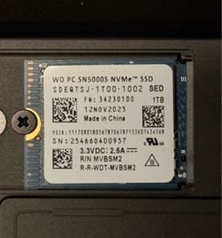 EXCELLENT Western Digital SN5000S WD 1TB NVMe SSD 2230