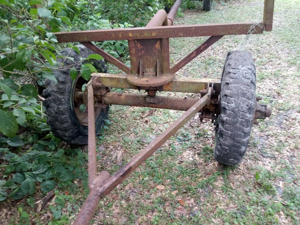 Old style pipe trailer