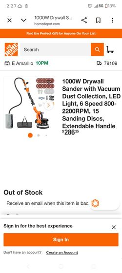 extended arms stand up floor sander