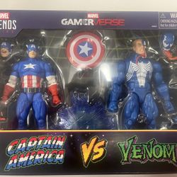 Marvel Legends Captain America Vs Venom 