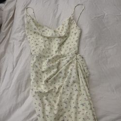 House of CB Daniella Floral Corset Cocktail Dress in Lemon Floral