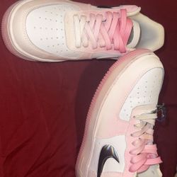 Pink Chrome Air Force 1s
