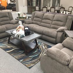 Reclining Sofa And Love Seat Available For Immediate Delivery 