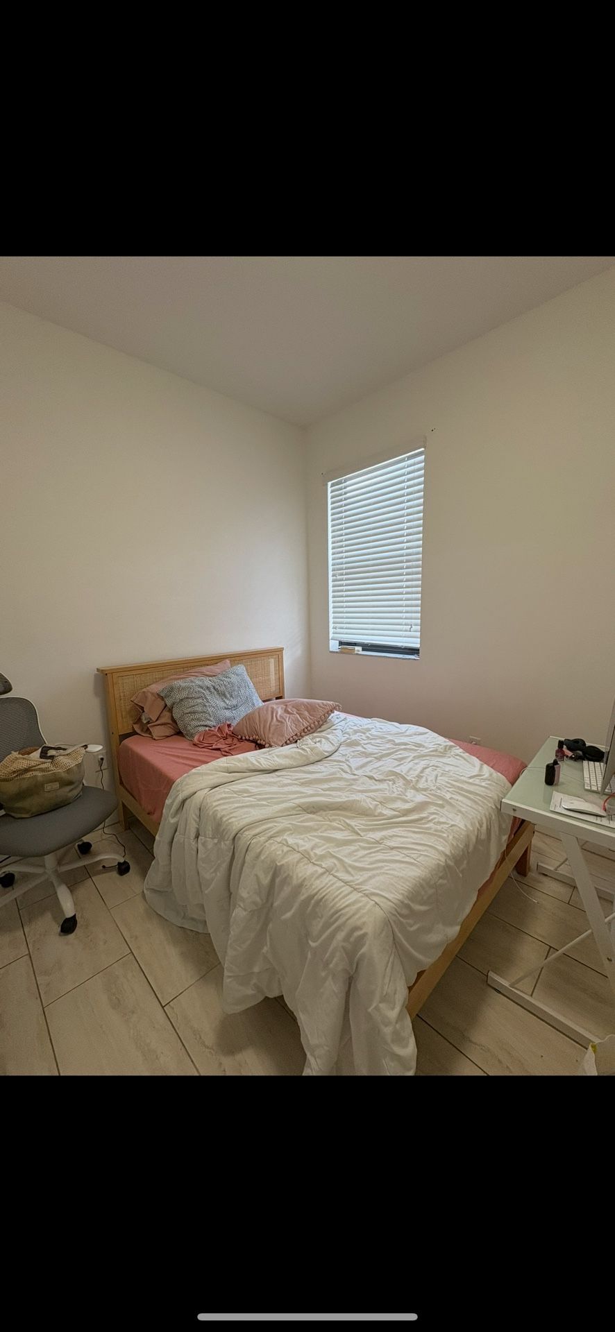 full bed frame + mattress