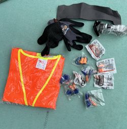 `Orange reflective safety vest