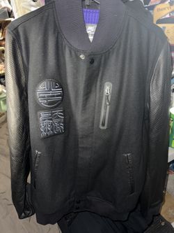 Year Of The Black Mamba Kobe Leather Destroyer Varsity Jacket (NEW)