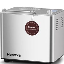 20-IN-1 Bread Maker, Dual Heater 1.5LB/2LB Bread Machine Stainless Steel & Nonst