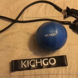 Kichgo Workout Ball - Pure & Resistance Band 