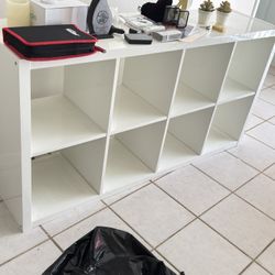6 Cube Organizer White Wood