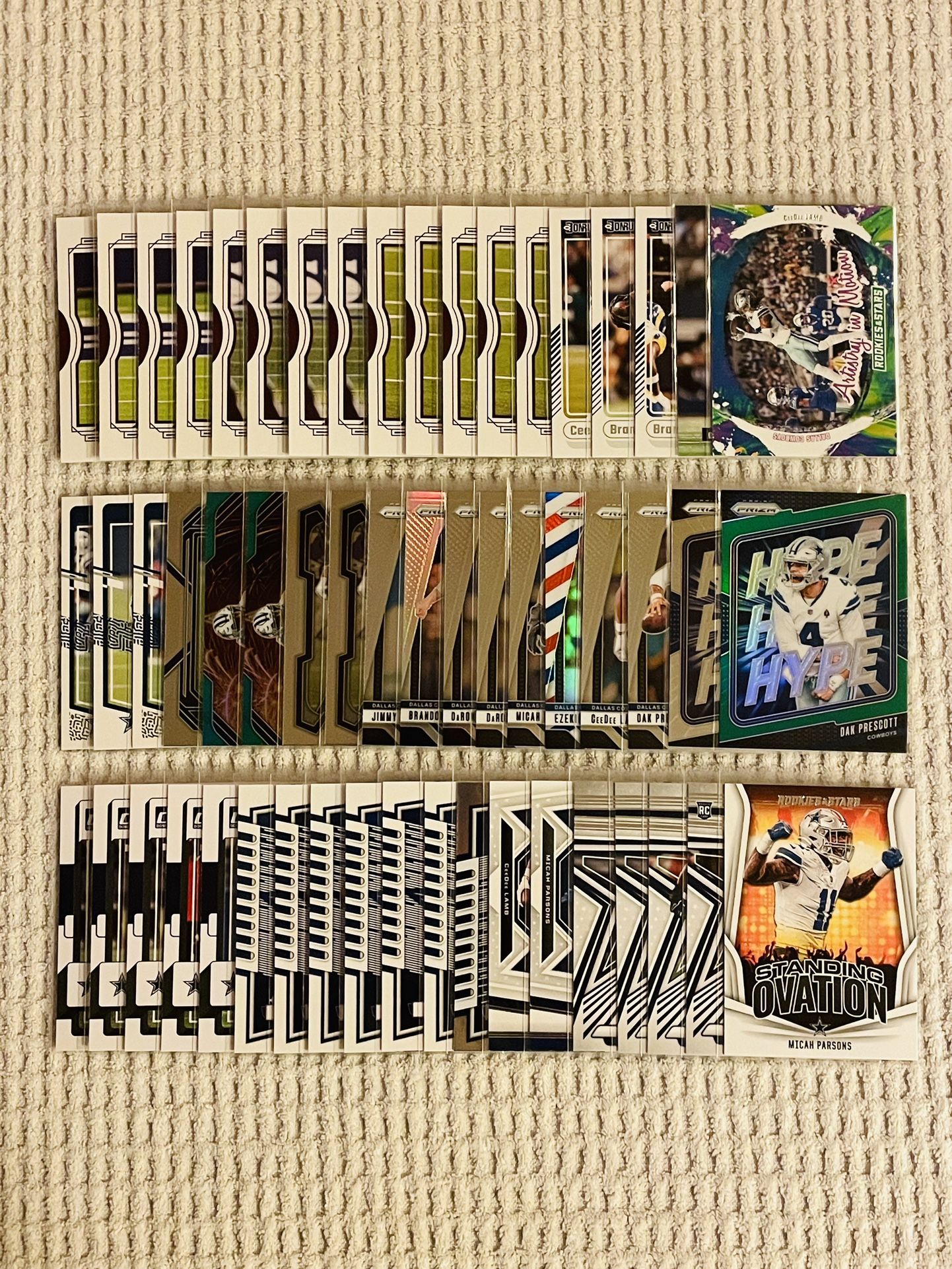 Dallas Cowboys 63 Card Football Lot!