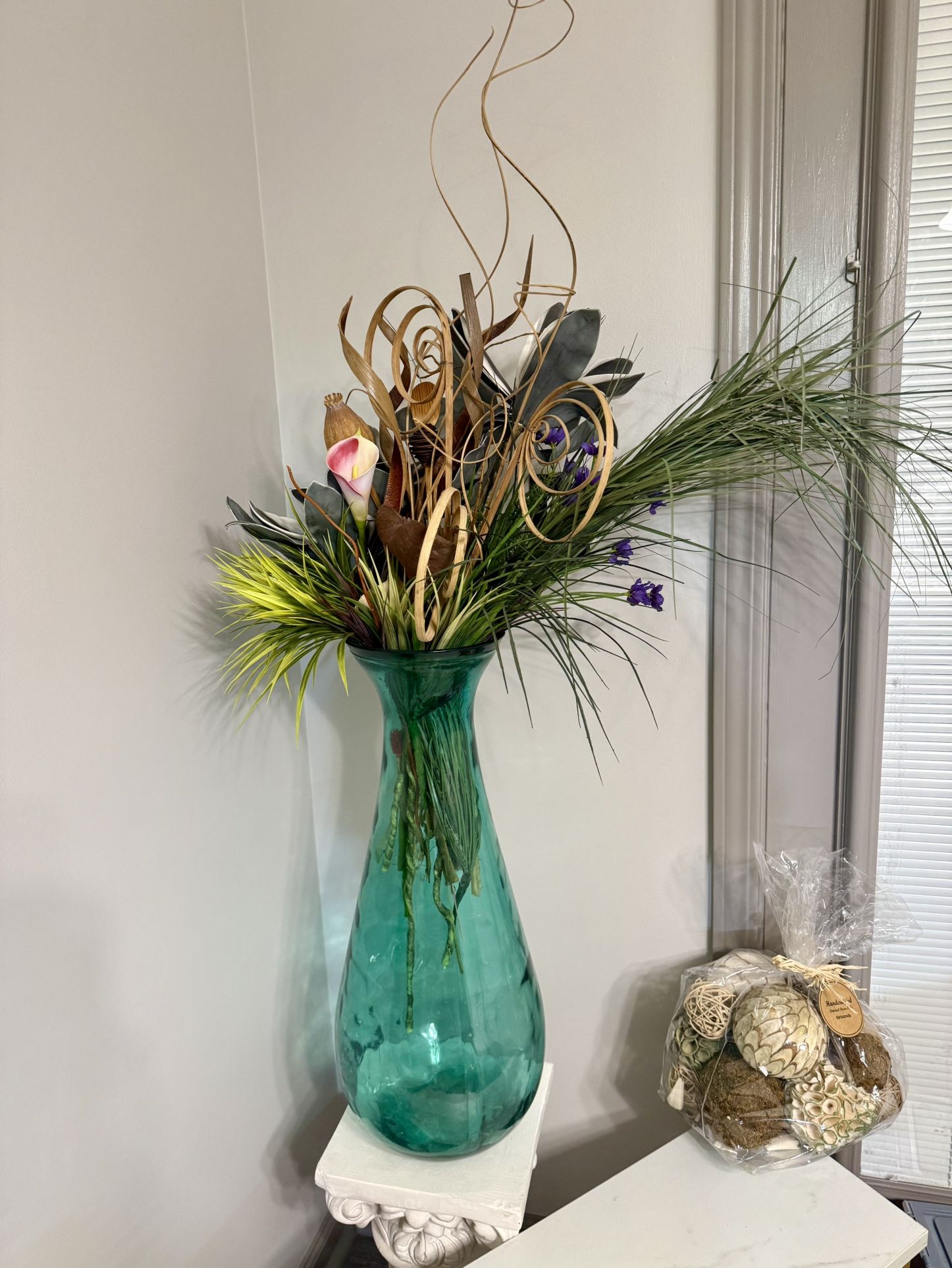 Green Flower Vases