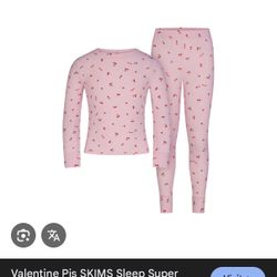 SKIMS Valentine day cherry PJ set