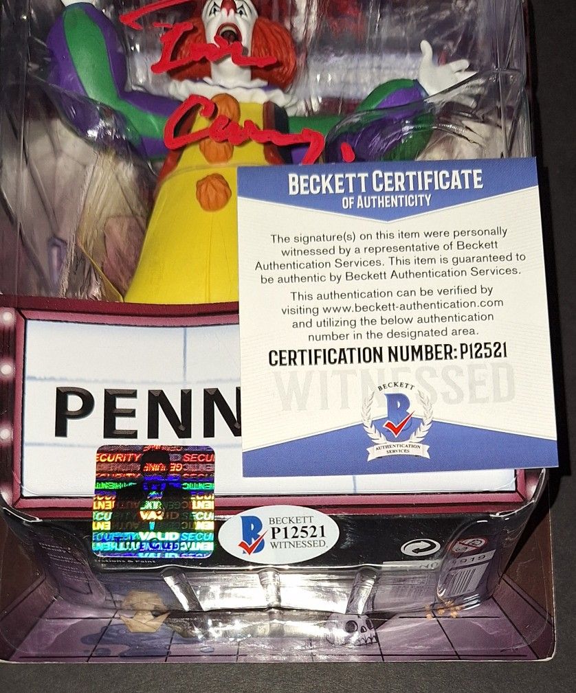 🔥 Tim Curry autographed action figure Beckett Witness COA 🔥