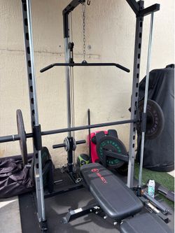 RitFit Machine Home Gym + Adjustable Bench + Weights