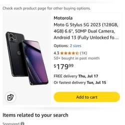 2of4 Tmobile Motorola One 5G ACE Cellphones Like New With Box In Ott-box Cases