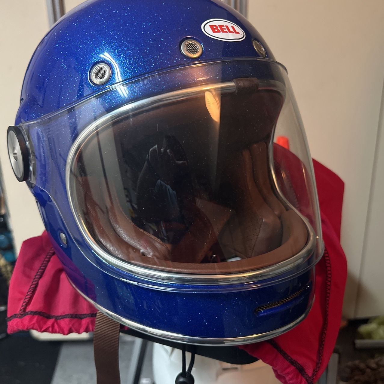 bell bullitt helmet blue flake Helmets Vader White/Red Large density EPS liner Gear: Bell Bullitt Helmet