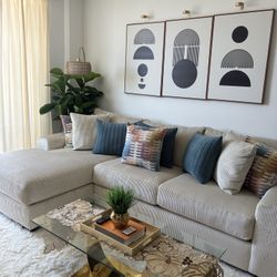 Beige Sectional Sofa