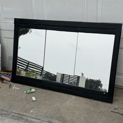 bathroom mirror with doors & storage