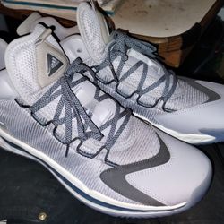 Adidas Pro Boost Basketball Shoes Gray-Purp Sz 13