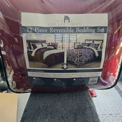 King Bedding Set - 12 Pieces