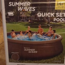 Sumer Waves  14 Ft  Swimming Pool Filter And Pump New 