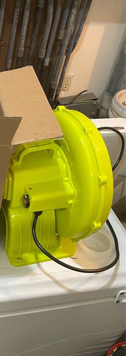 Yellow Electric Inflatable Blower Fan