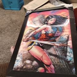 3D wonder woman picture 