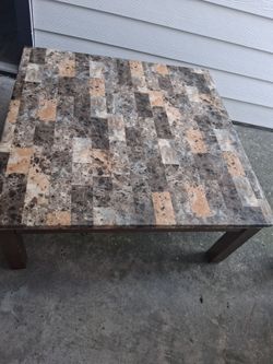 Marble coffee table