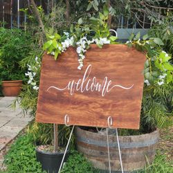 Welcome sign