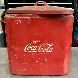 Airline Vintage Coca Cola Cooler  ROUGH CONDITION