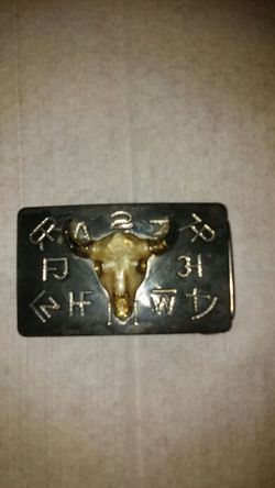 Vintage Chambers Belt Co USA Belt Buckle