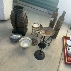 Candle holders and base