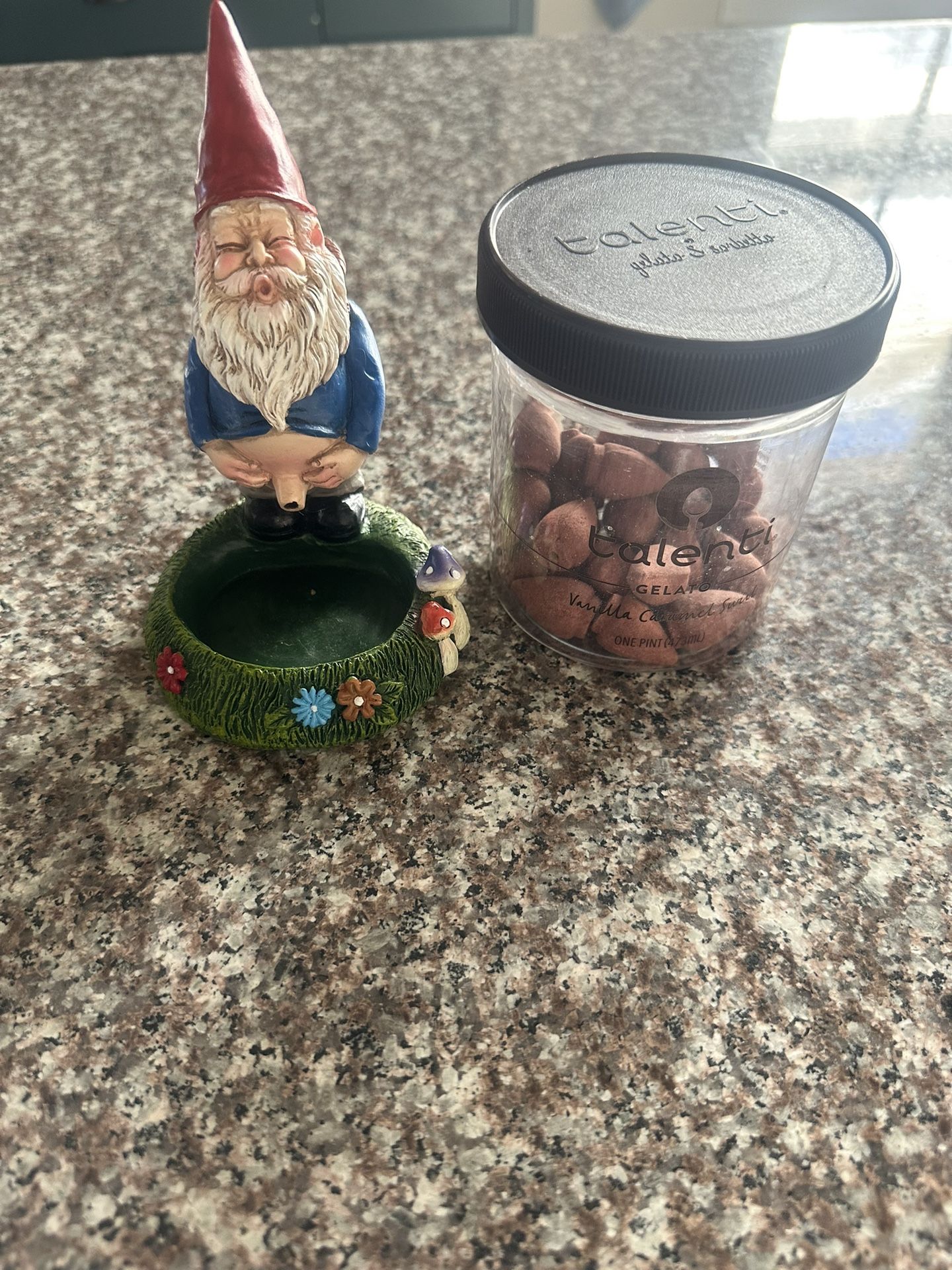 Gnome Incense Burner With Incense