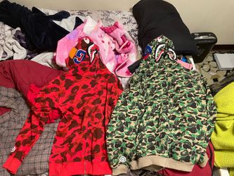 Red bape hoodie only size 3XL
