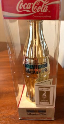 Coca-Cola 1996 Atlanta Olympics Gold Commemorative Bottle
