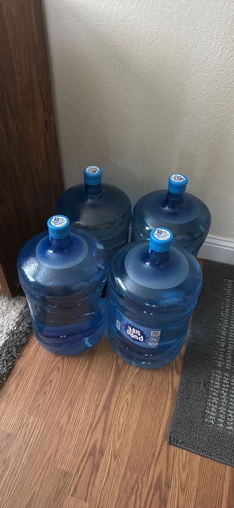 x4 - PURE LIFE 5g NEW water jugs (unopened)